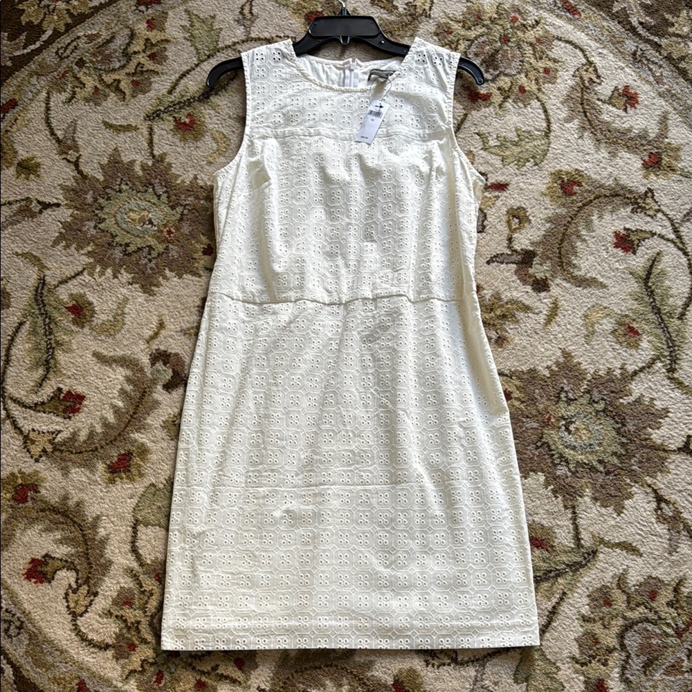 Banana Republic White Eyelet Dress